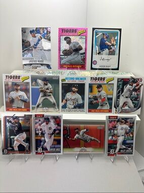Javier Baez rookie cards w/ Gleyber Torres and Riley Green Tigers lot of 12